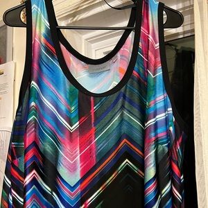 Avenue plus 22/24 multi colored maxi dress